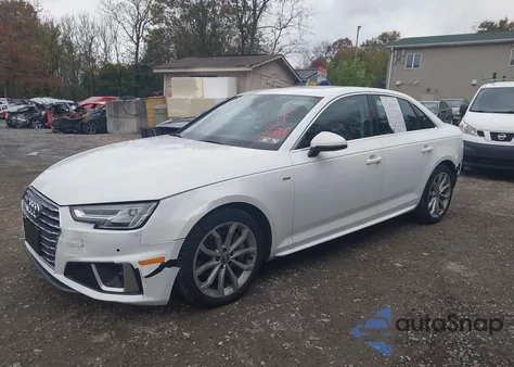 2019 Audi A4 45 Premium из США, поврежденный, VIN WAUENAF44KN019595